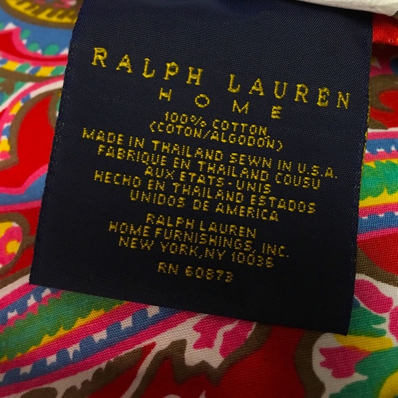 RALPH LAUREN Bright Colorful Paisley Twin Comforter Original Package NEW RARE!!! - Picture 3 of 10